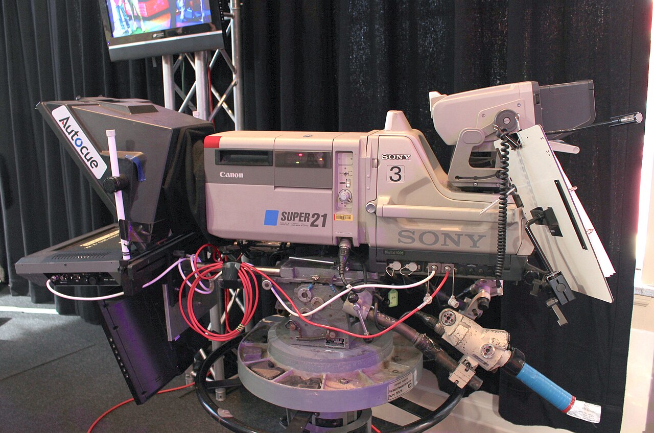 Broadcast studio camera — illustration