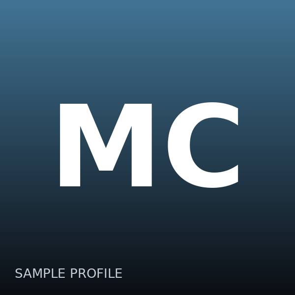 Marcus Cole — sample profile