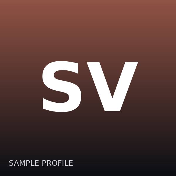 Sasha Volkov — sample profile